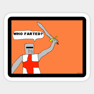 Gas Macaroni "Farted?" Sticker